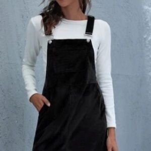 Black Corduroy Overalls (S)